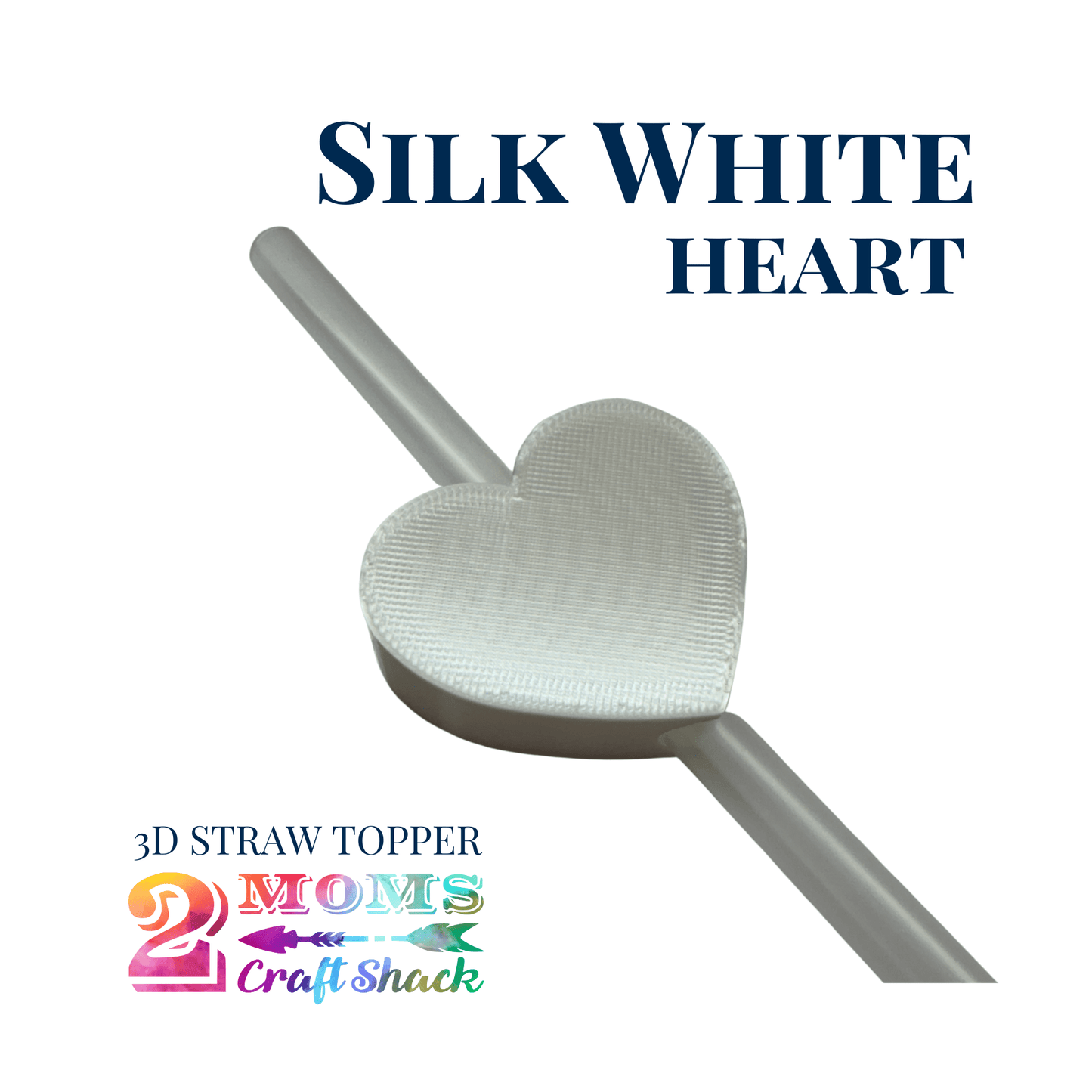 HEART - 3D STRAW TOPPER - NEW