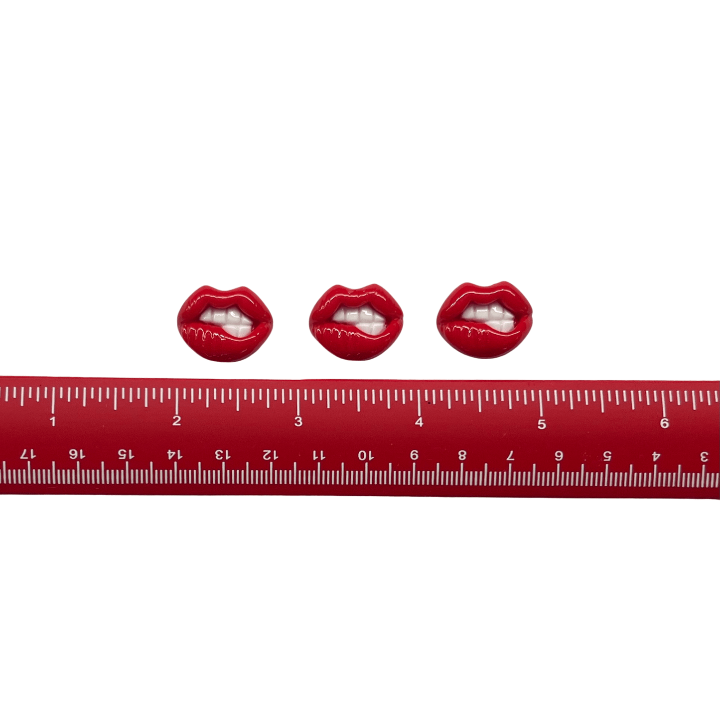 RED LIPS CABOCHON - CRAFT SUPPLIES