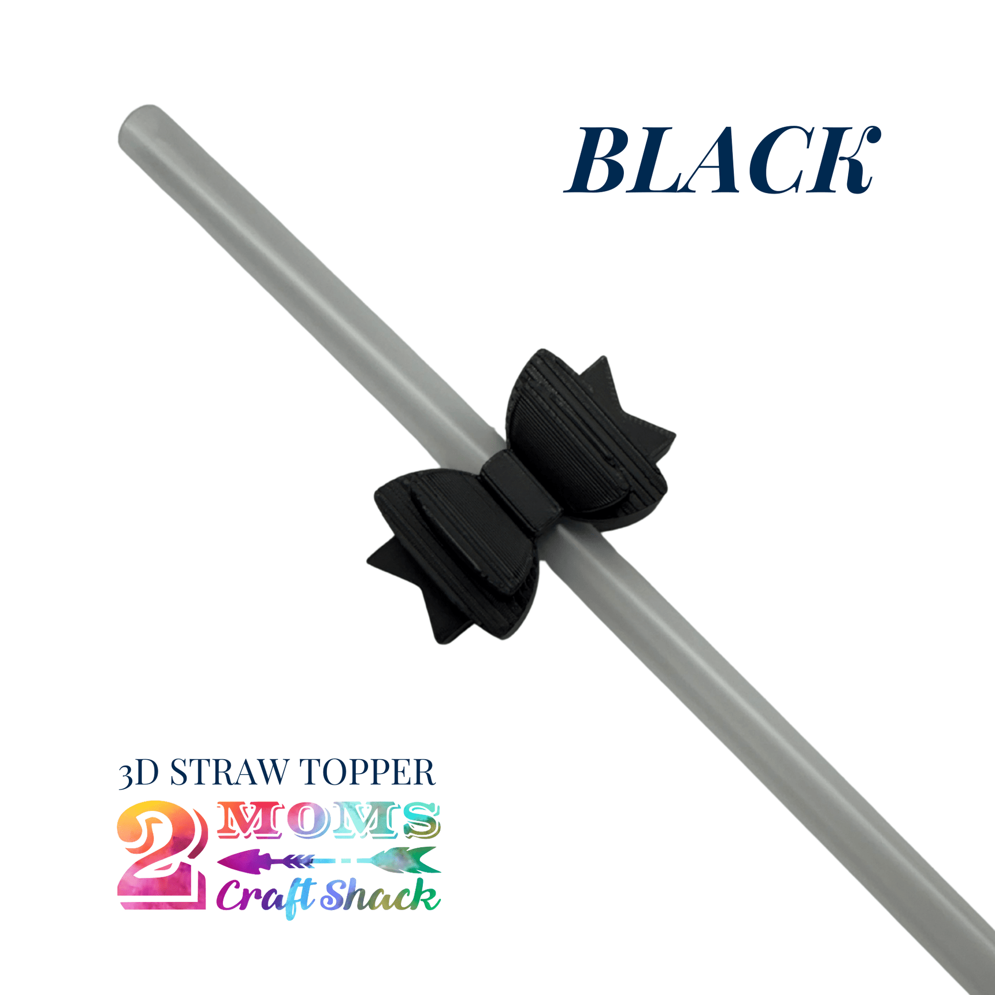 BOW - 3D STRAW TOPPER - NEW