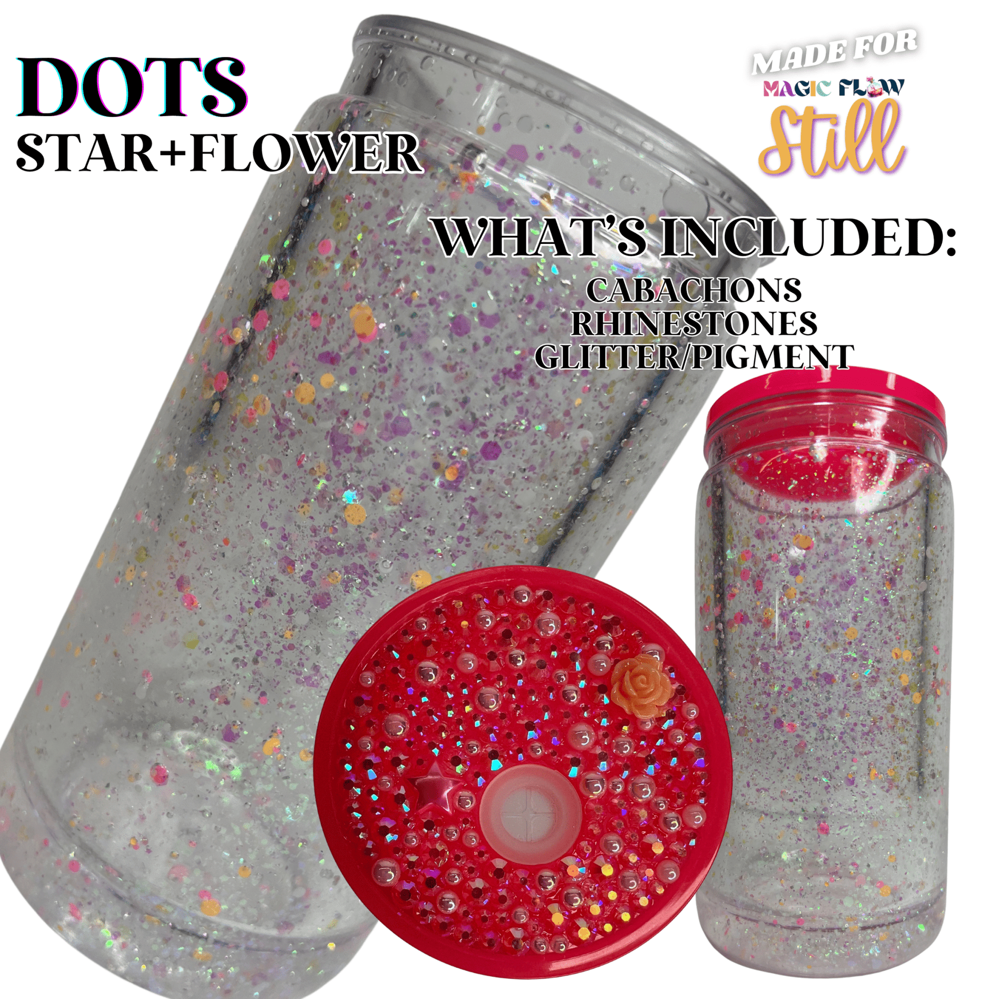 BUBBLE EMBELLISHMENT KITS FOR 16OZ SNOW GLOBE TUMBLER - BUNDLE