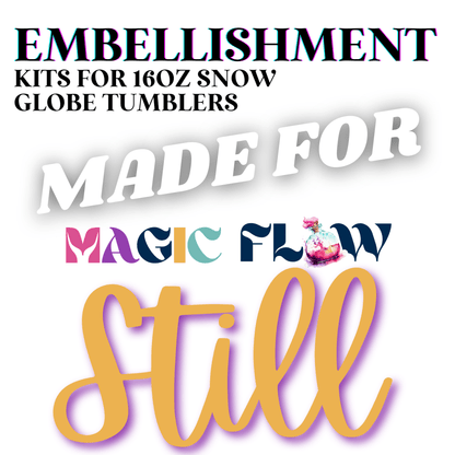 EMBELLISHMENT KITS FOR 16OZ SNOW GLOBE TUMBLER - BUNDLE