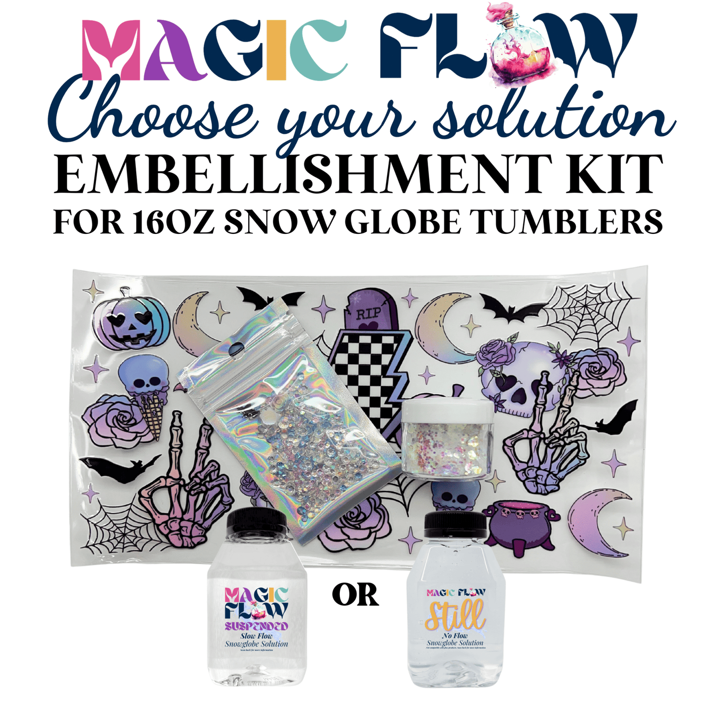 FLOWING GLITTER EMBELLISHMENT KITS - BUNDLE