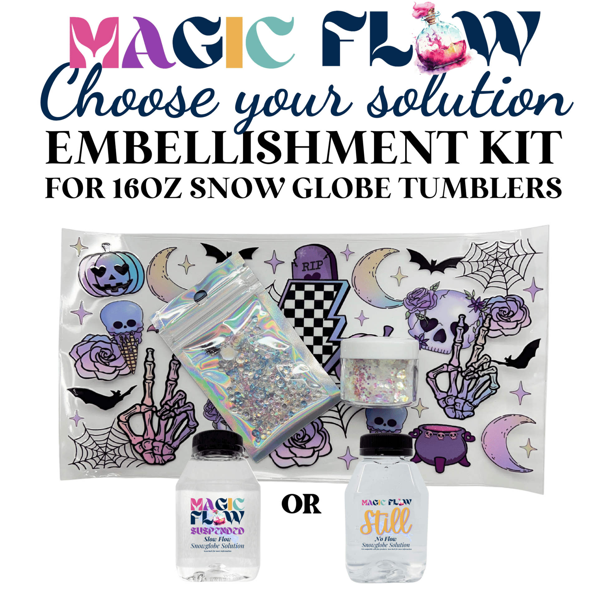 FLOWING GLITTER EMBELLISHMENT KITS - BUNDLE