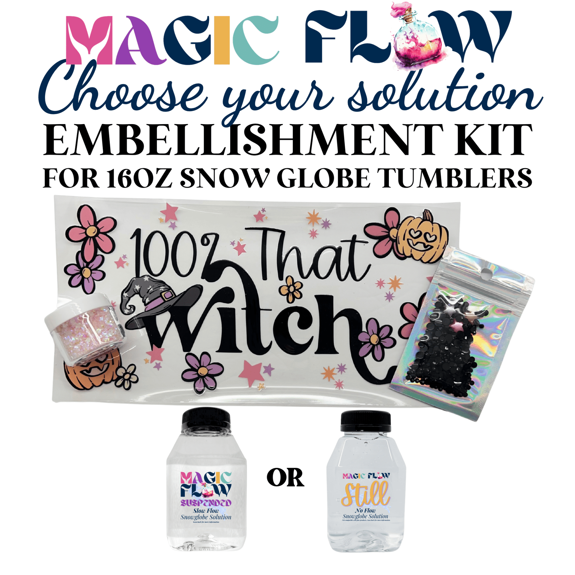 FLOWING GLITTER EMBELLISHMENT KITS - BUNDLE
