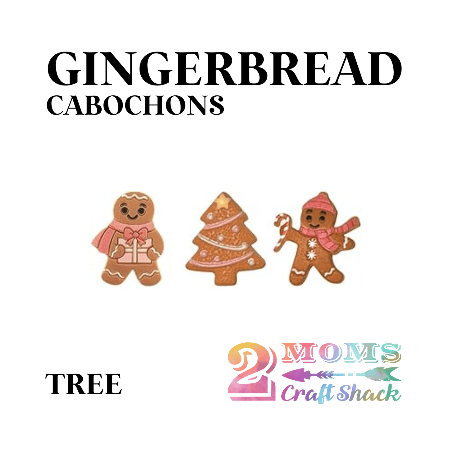 GINGERBREAD CABOCHONS - CABOCHON