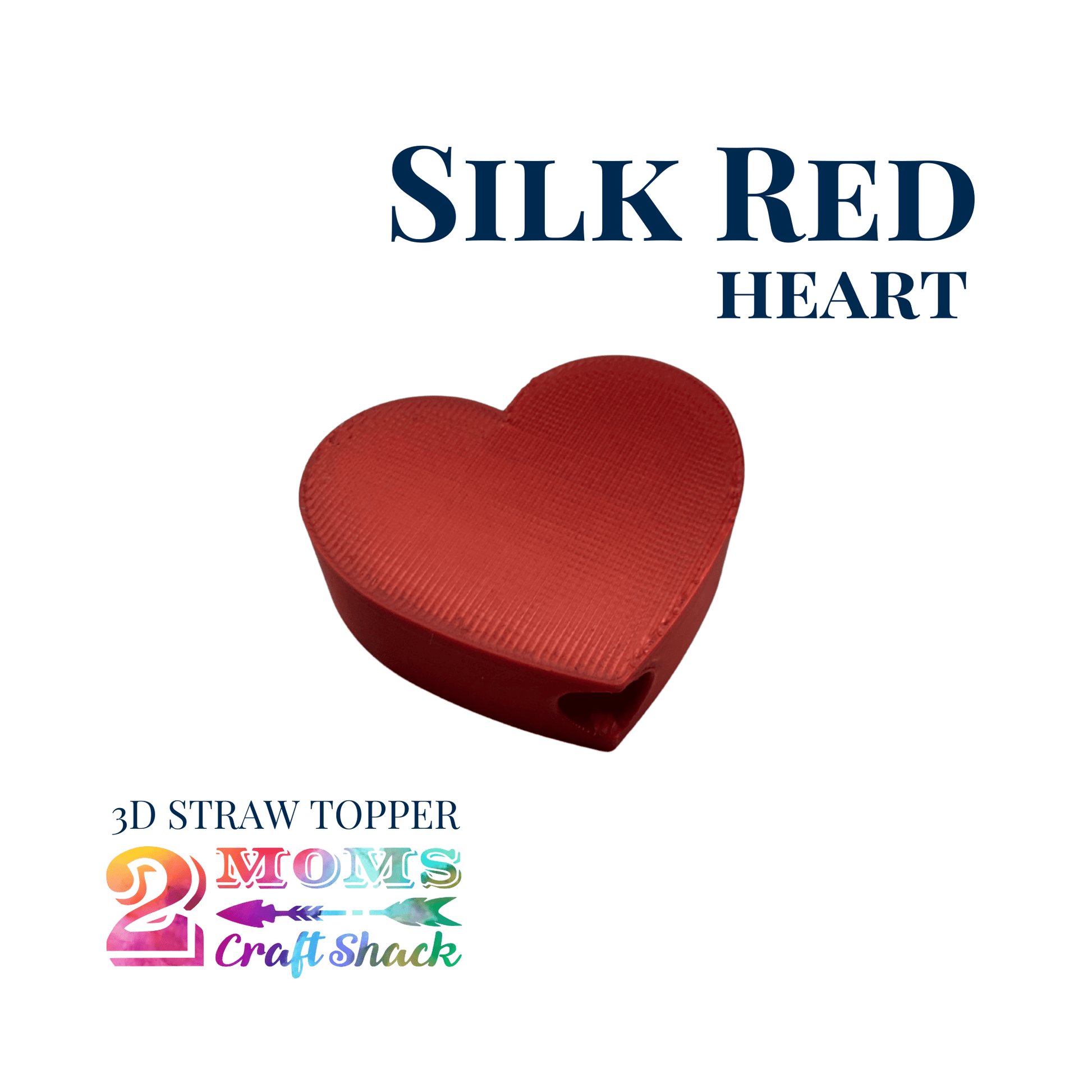 HEART - 3D STRAW TOPPER - NEW