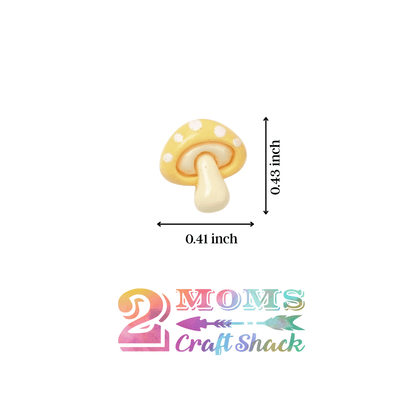 MINI MUSHROOM CABOCHONS - CABOCHON
