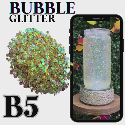 BUBBLE TUMBLER GLITTER