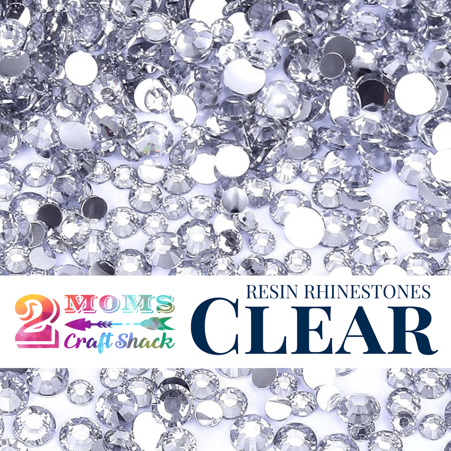 Resin Rhinestones - CLEAR - NEW