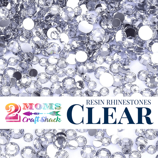 Resin Rhinestones - CLEAR - NEW