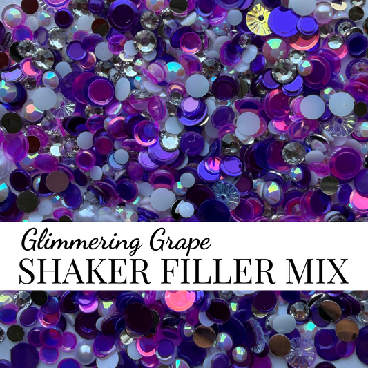SHAKER FILLER MIX - GLIMMERING GRAPE - EMBELLISHMENT