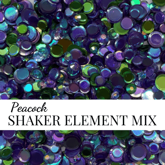 SHAKER FILLER MIX - PEACOCK - EMBELLISHMENT