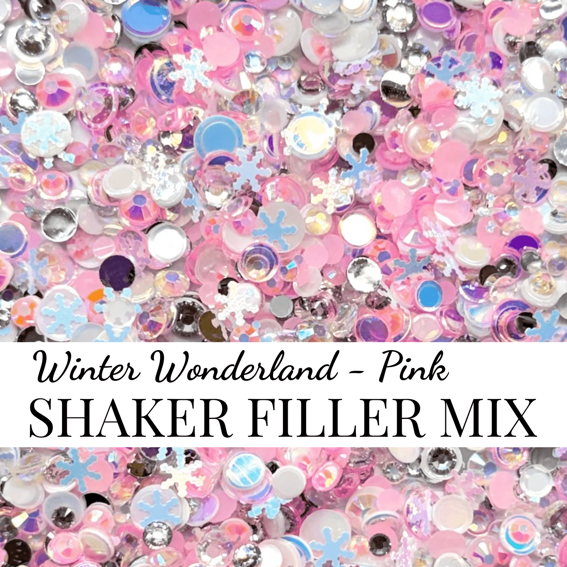 SHAKER FILLER MIX - WINTER WONDERLAND - CABOCHON