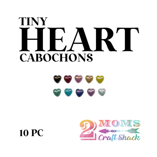 TINY HEART CABOCHONS - CABOCHON